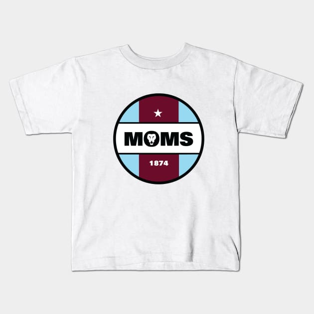 MOMS Badge Kids T-Shirt by myoldmansaid